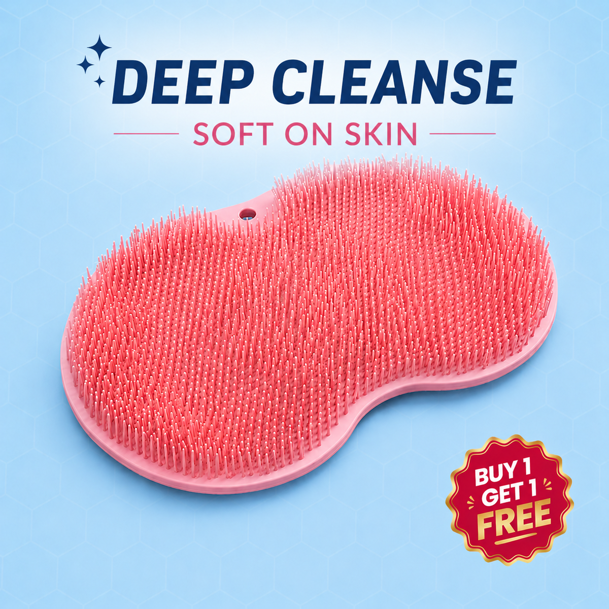 PureGlow™ | Silicon Scrubber For Back & Foot (Pack of 2) ✨