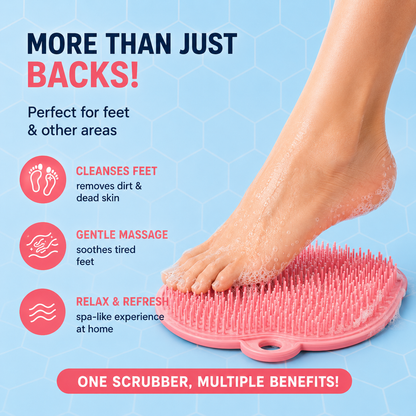 PureGlow™ | Silicon Scrubber For Back & Foot (Pack of 2) ✨