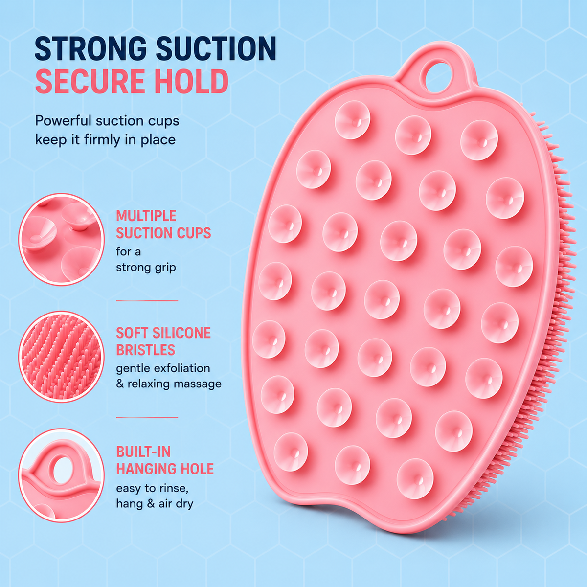 PureGlow™ | Silicon Scrubber For Back & Foot (Pack of 2) ✨