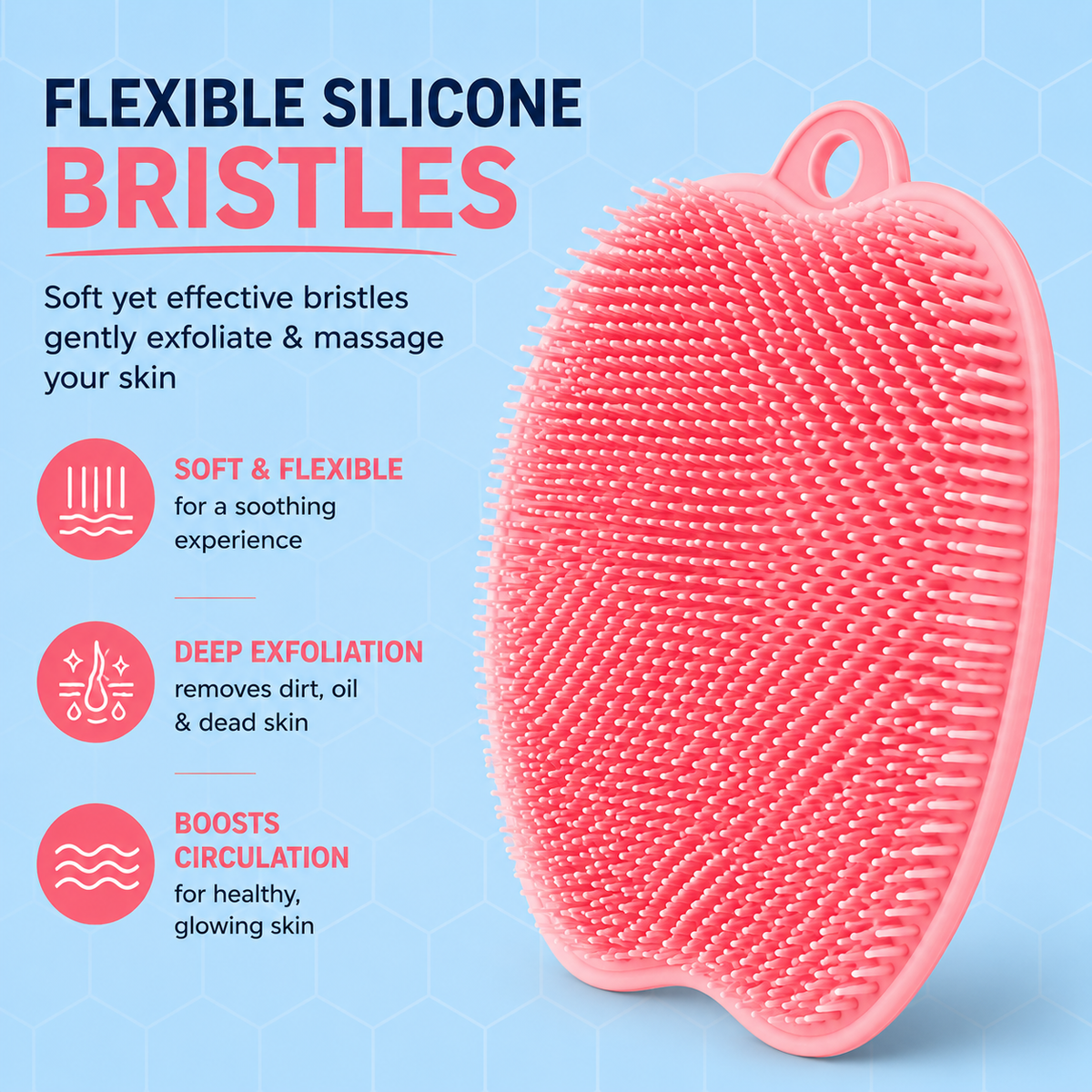PureGlow™ | Silicon Scrubber For Back & Foot (Pack of 2) ✨